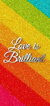 Download Love Is Love Neon Pride Rainbow Wallpaper