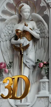 3D Light Angel Live Wallpaper