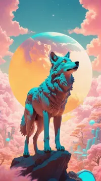 Aesthetic Wolf Live Wallpaper