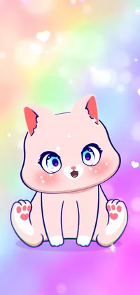 Amazed Kitty Live Wallpaper