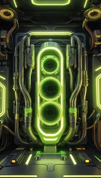 Automotive Lighting Light Green Live Wallpaper