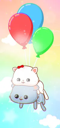 Balloons Kitties Live Wallpaper