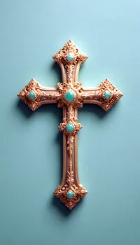 Blue Cross Religious Item Live Wallpaper