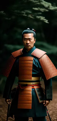 Brown Samurai Warrior Live Wallpaper