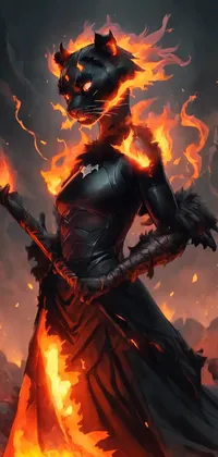 Cartoon Fire Flame Live Wallpaper