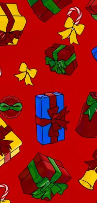 Cartoon Gifts Red Live Wallpaper
