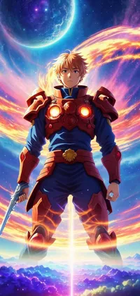 Sci Fi Knight Male Anime Live Wallpaper