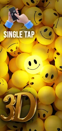 3d happy smiley wallpaper