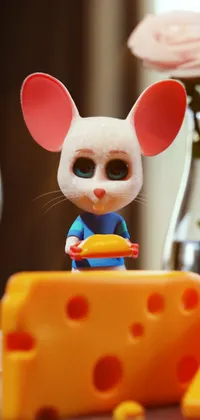 Cheese Cute Mouse Live Wallpaper