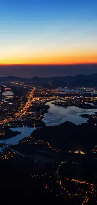City Lights Sunset Live Wallpaper