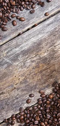 Coffee on Wood Live Wallpaper
