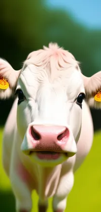 Cute Baby Cow Closeup Live Wallpaper
