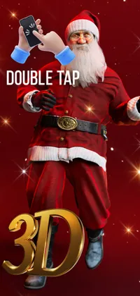 Dancing Santa 3D Wallpaper Live Wallpaper