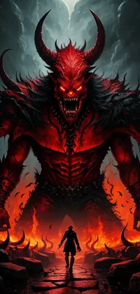 Red Devil  Scary wallpaper, Dark fantasy art, Dark red wallpaper