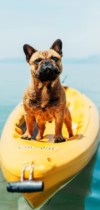 Dog on Boat Live Wallpaper