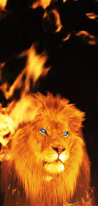 Fire Lion Live Wallpaper