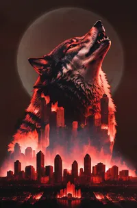 Fire Wolf Live Wallpaper