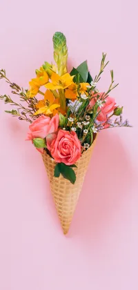 Flowers in a cone Live Wallpaper