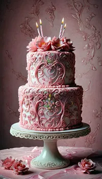 Food Candle Cake Decorating Live Wallpaper
