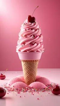 Food Ice Cream Cone Ingredient Live Wallpaper