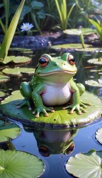 Frog Plant Water Live Wallpaper