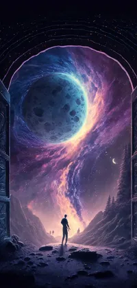 Gates to the Unknown Sci-Fi Art Live Wallpaper