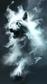 Ghost Wolf Live Wallpaper