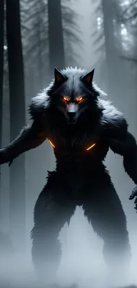 Glowing Werewolf Live Wallpaper