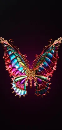 Gold Butterfly Live Wallpaper