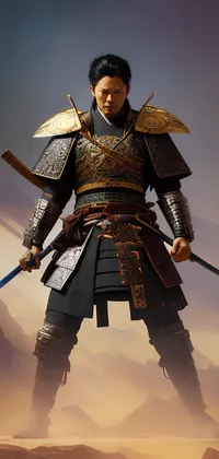 Golden Samurai Live Wallpaper