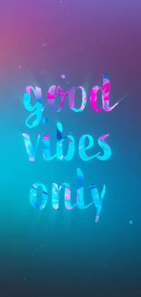 Download Good Vibes Only Neon Red Aesthetic Vibes Wallpaper