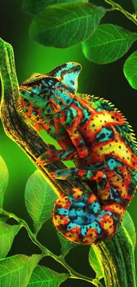 Green Chameleon Live Wallpaper