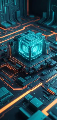 Green Light Blue Live Wallpaper