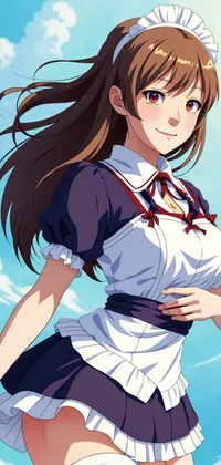 Cute Anime Maid Live Wallpaper