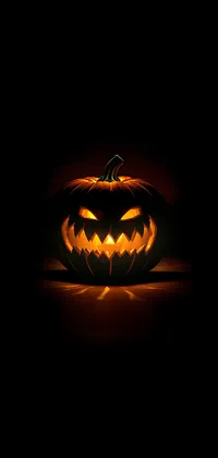 Halloween Carved Pumpkin iPhone Live Wallpaper