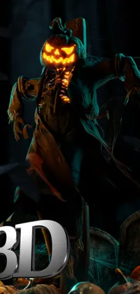 Halloween Scarecrow 3D Live Wallpaper