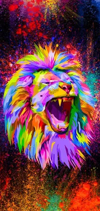Holi Lion Live Wallpaper