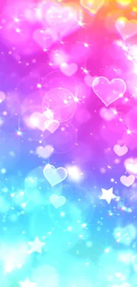 Love Rainbow Glitter Live Wallpaper