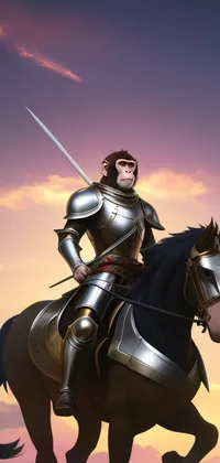 Monkey Knight on Horseback Live Wallpaper