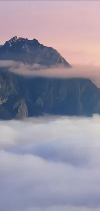 Mountain In Clouds Live Wallpaper
