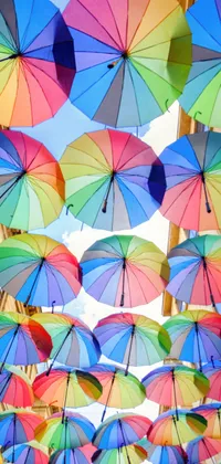 Multicolor Umbrellas 2 Live Wallpaper