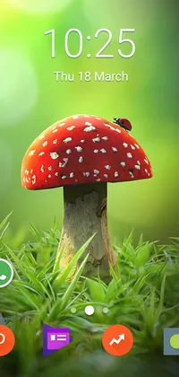 3D Mushroom Live Wallpaper