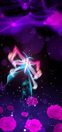 Neon Butterflies Live Wallpaper