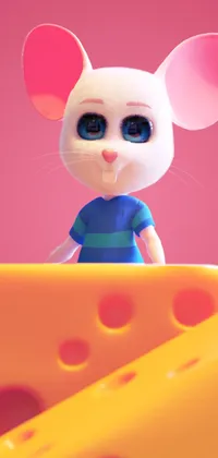 Pink Mouse Live Wallpaper