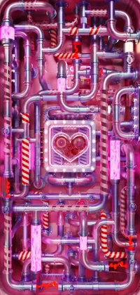 Pink Pipes Live Wallpaper