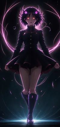 Purple Light Lighting Live Wallpaper