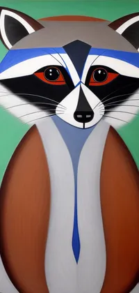 Raccoon Abstract Painting Live Wallpaper