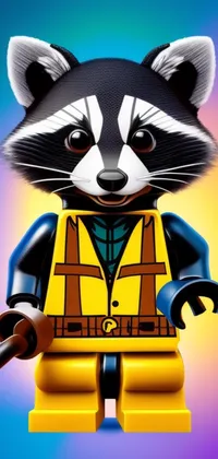 Raccoon Toy Figurine Live Wallpaper
