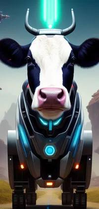 Robot Cow Live Wallpaper