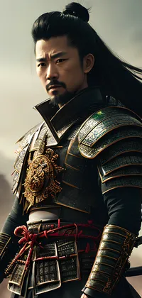 Samurai with Long Hair Live Wallpaper